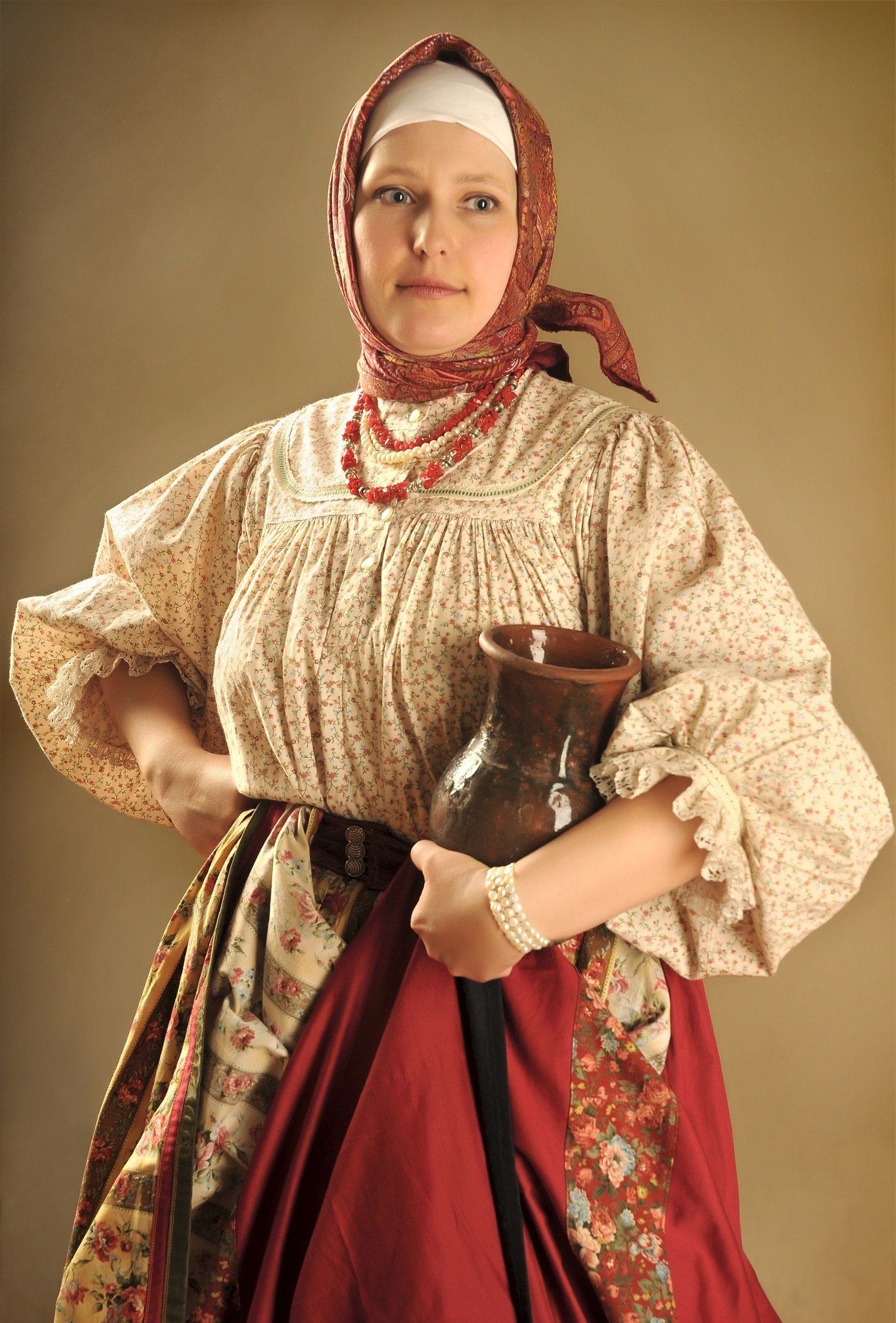 Girls in Slavic costumes in Aracaju